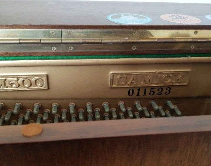 삼익 SM500 프레임에 찍힌 모델명과 일련번호