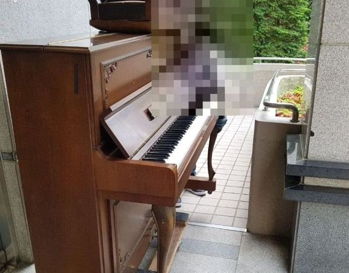 고장난 피아노 매입 후 업라이트 반출