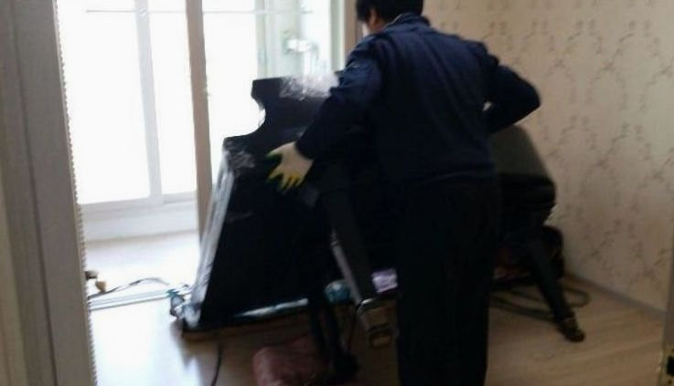 그랜드피아노 분해 반출 작업